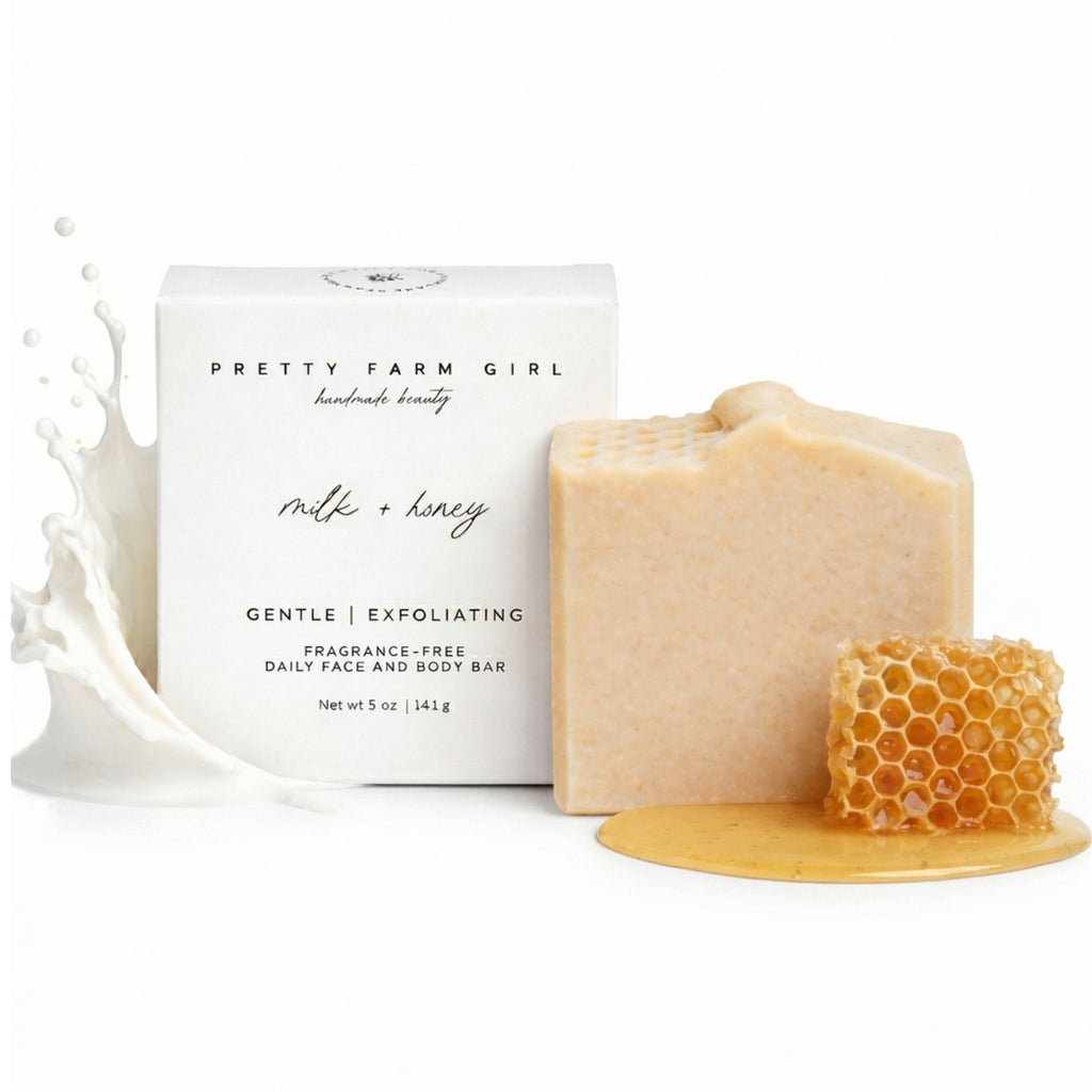 Handmade Milk, Honey, Tallow, and Goat Milk Bar Soap